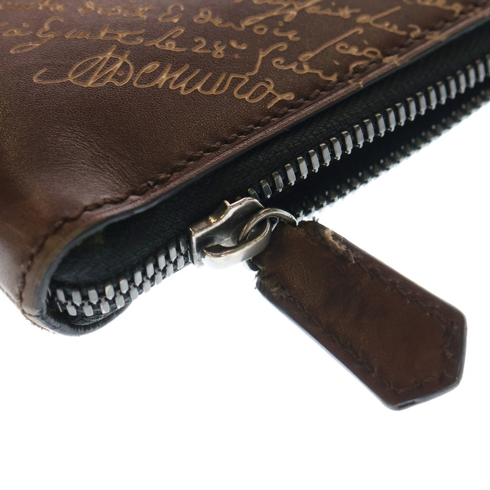 Berluti(ベルルッティ) カリグラフィ ニノGM クラッチバック ブラウン セカンドバッグ レザー