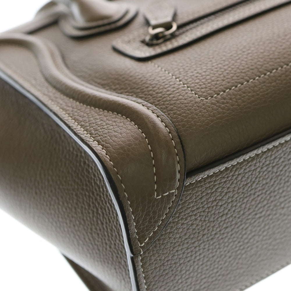 CELINE(セリーヌ) ラゲージ ナノ 2WAYバッグ ショルダーバッグ ハンドバッグ ベージュ レザー