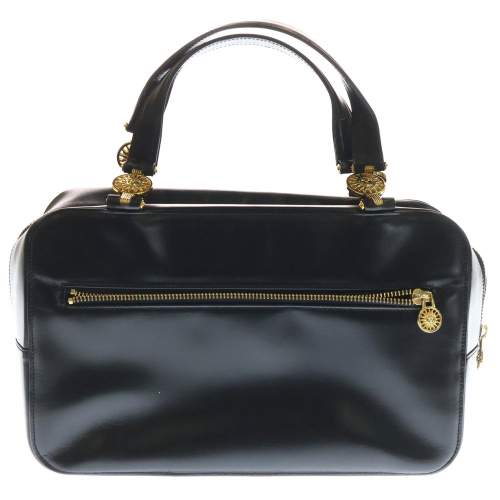 VERSACE(ヴェルサーチ) ハンドバッグ ミニバッグ ブラック レザー ゴールド金具 レディース