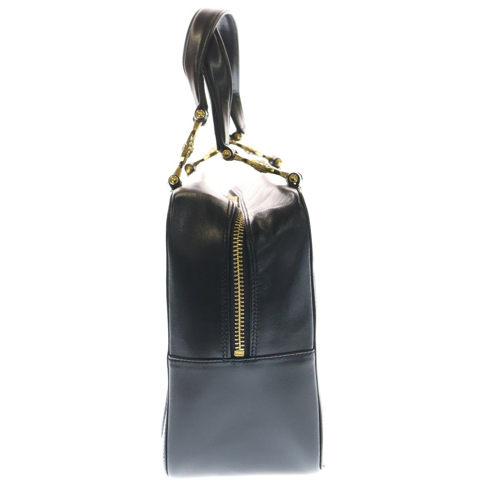 VERSACE(ヴェルサーチ) ハンドバッグ ミニバッグ ブラック レザー ゴールド金具 レディース