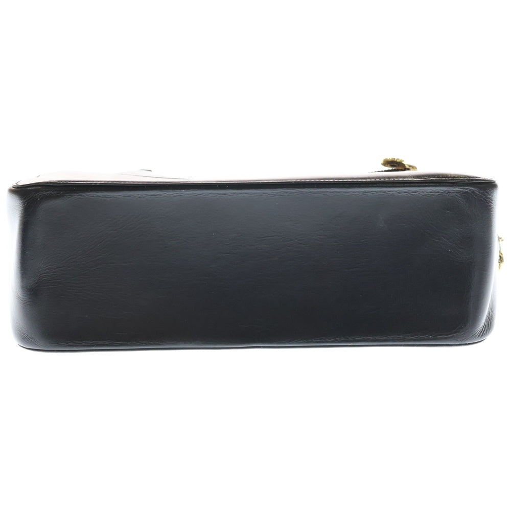 VERSACE(ヴェルサーチ) ハンドバッグ ミニバッグ ブラック レザー ゴールド金具 レディース