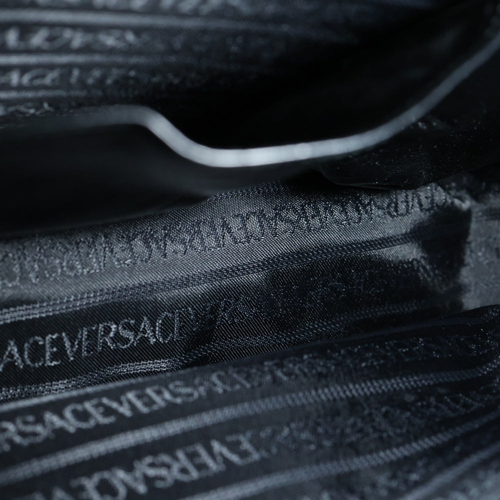 VERSACE(ヴェルサーチ) ハンドバッグ ミニバッグ ブラック レザー ゴールド金具 レディース