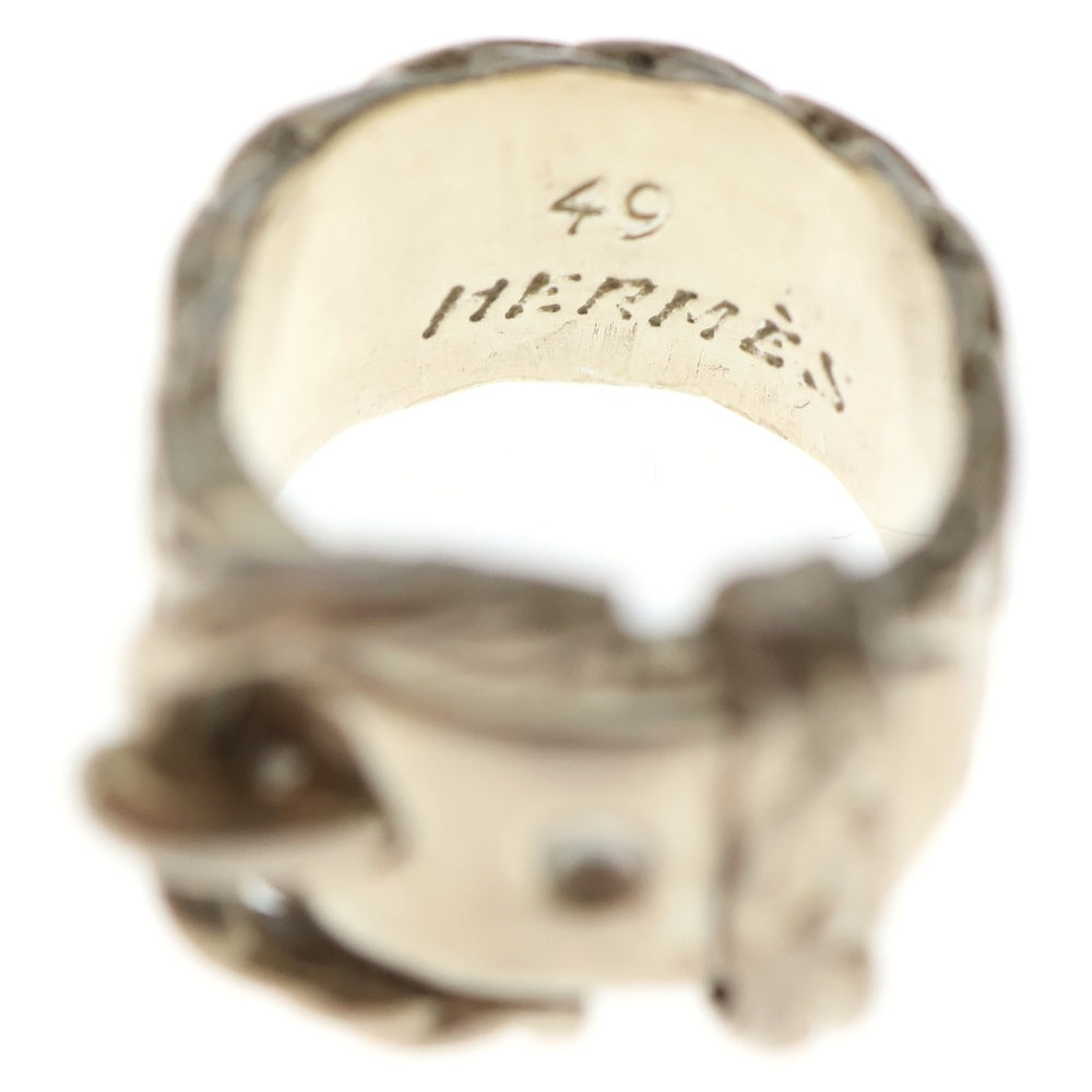 HERMES(エルメス) VINTAGE ディアンヌ ベルトモチーフ リング 指輪 シルバー レディース