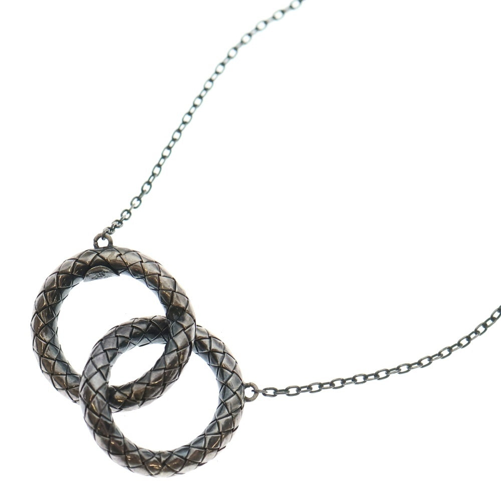 BOTTEGA VENETA(ボッテガヴェネタ) イントレチャート ネックレス ペンダント チェーン シルバー GP レディース