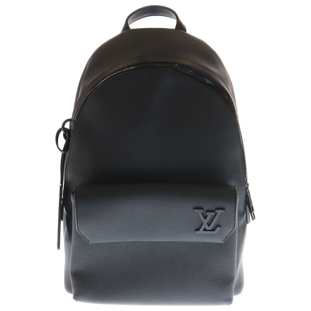 LOUIS VUITTON(ルイヴィトン) アエログラム テイクオフ・バックパック ブラック レザー リュック RFID M57079