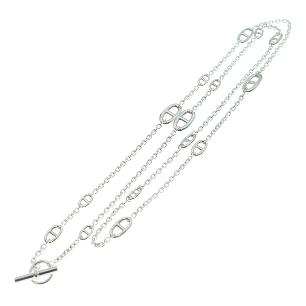 HERMES(エルメス) シェーヌダンクル ファランドール チェーン ネックレス シルバー金具 99.7g レディース