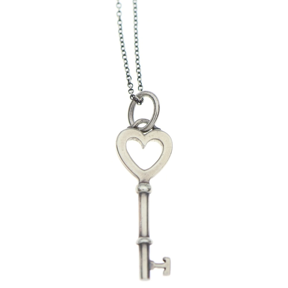 TIFFANY & Co.(ティファニー) オープンハート キー ネックレス ペンダント チェーン シルバー SV925