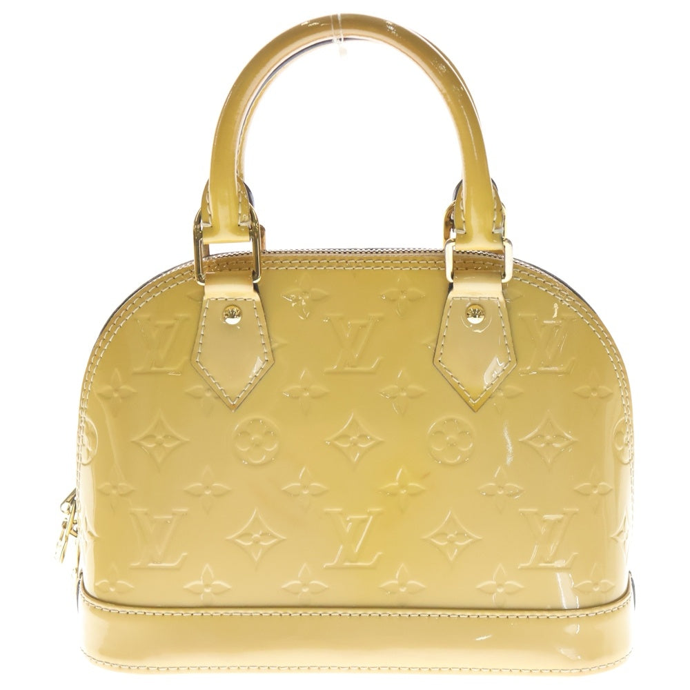 LOUIS VUITTON(ルイヴィトン) モノグラムヴェルニ アルマBB M90104 シトリン 2WAY ハンドバッグ ショルダーバッグ レディース