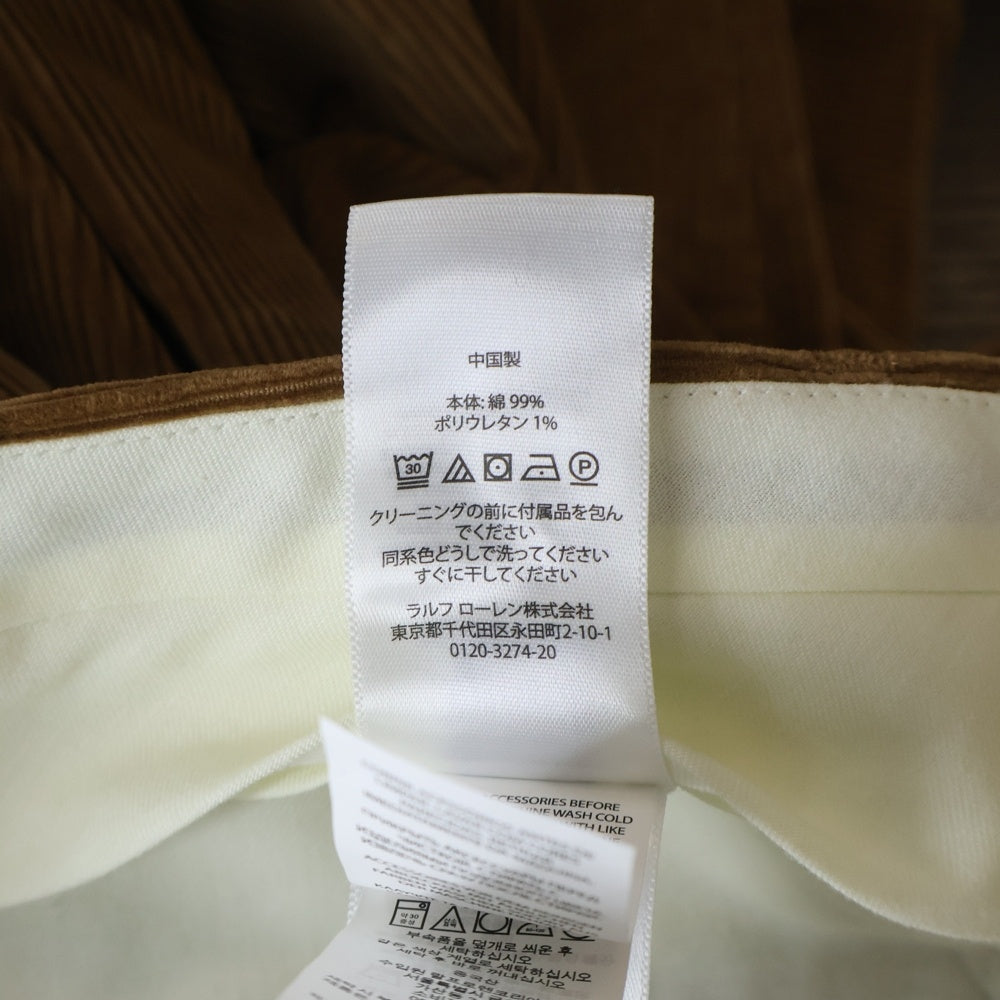 POLO RALPH LAUREN(ポロラルフローレン) コーデュロイ スラックスパンツ ブラウン