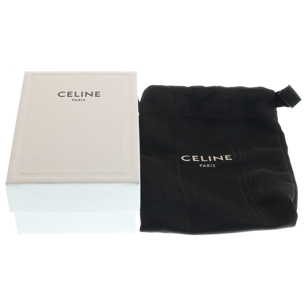 CELINE(セリーヌ) トリオンフ 三つ折り財布 コンパクトウォレット コインケース ホワイト PVC レザー ゴールド金具