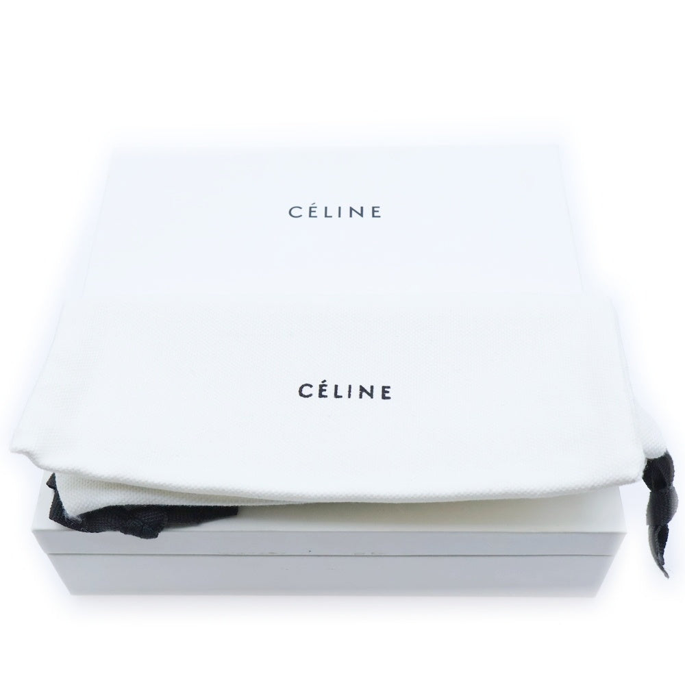 CELINE(セリーヌ) ストラップ ウォレット グリーン レザー 二つ折り財布 レディース