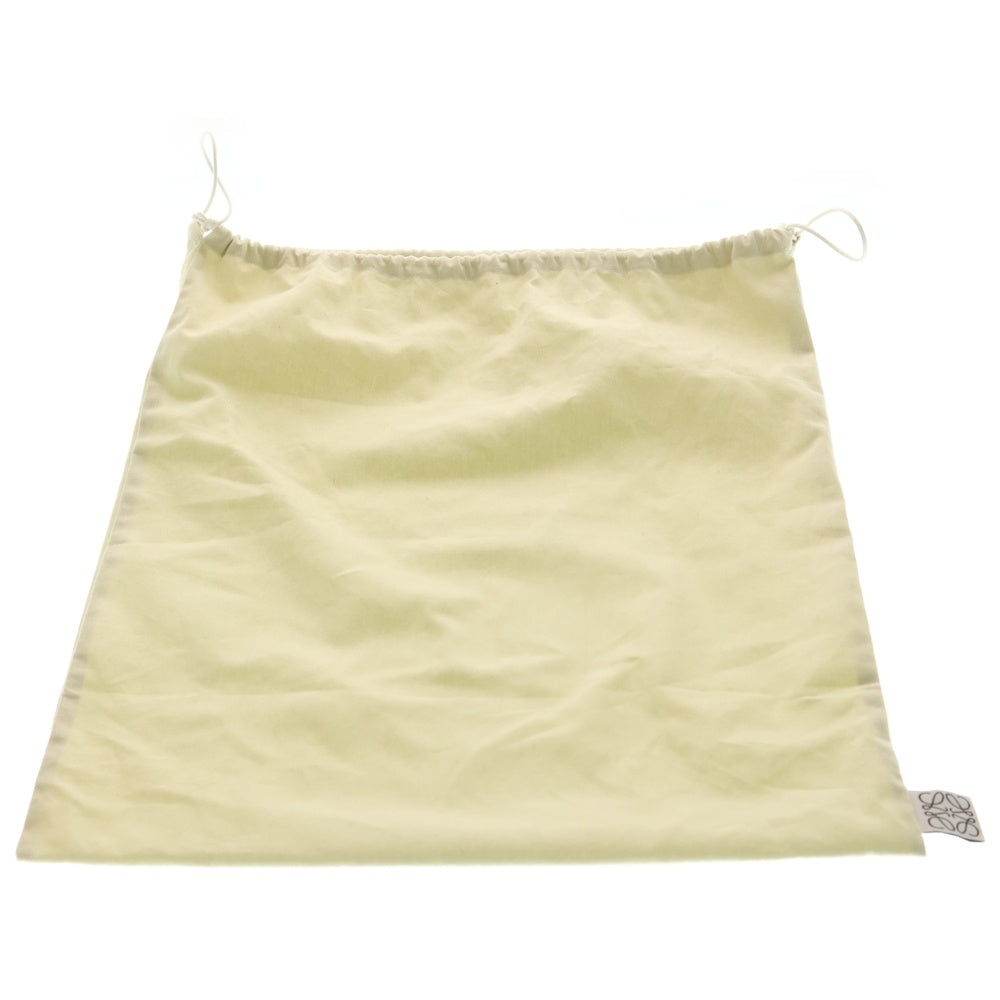 LOEWE(ロエベ) ハンモック リピートアナグラム ハンドバッグ トートバッグ タン×アイボリー カーフ×ジャガード ゴールド金具 レディース