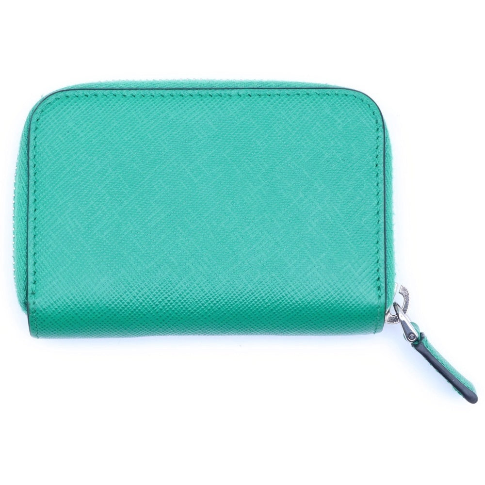 PRADA(プラダ) トライアングルロゴ コインケース 小銭れ グリーン サフィアーノ 2MM003 レディース