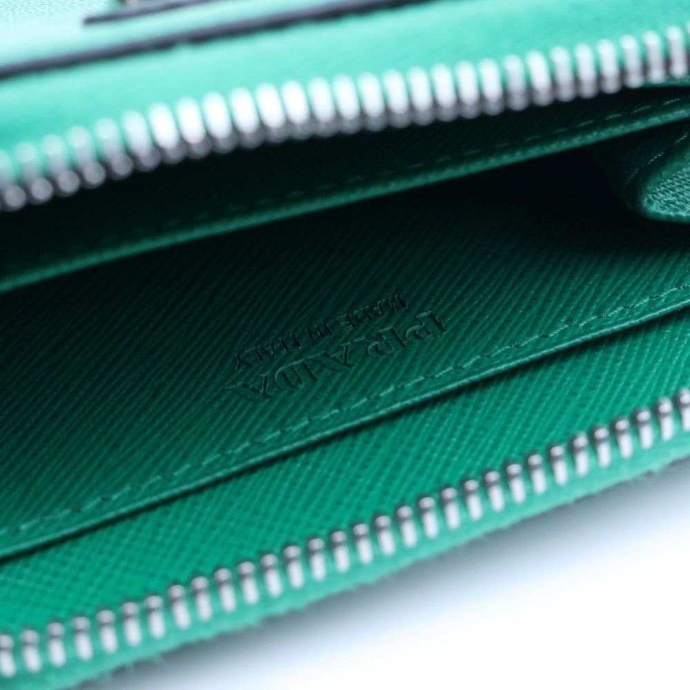 PRADA(プラダ) トライアングルロゴ コインケース 小銭れ グリーン サフィアーノ 2MM003 レディース