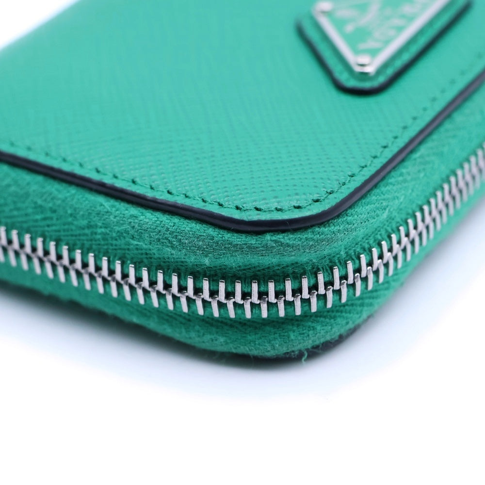 PRADA(プラダ) トライアングルロゴ コインケース 小銭れ グリーン サフィアーノ 2MM003 レディース