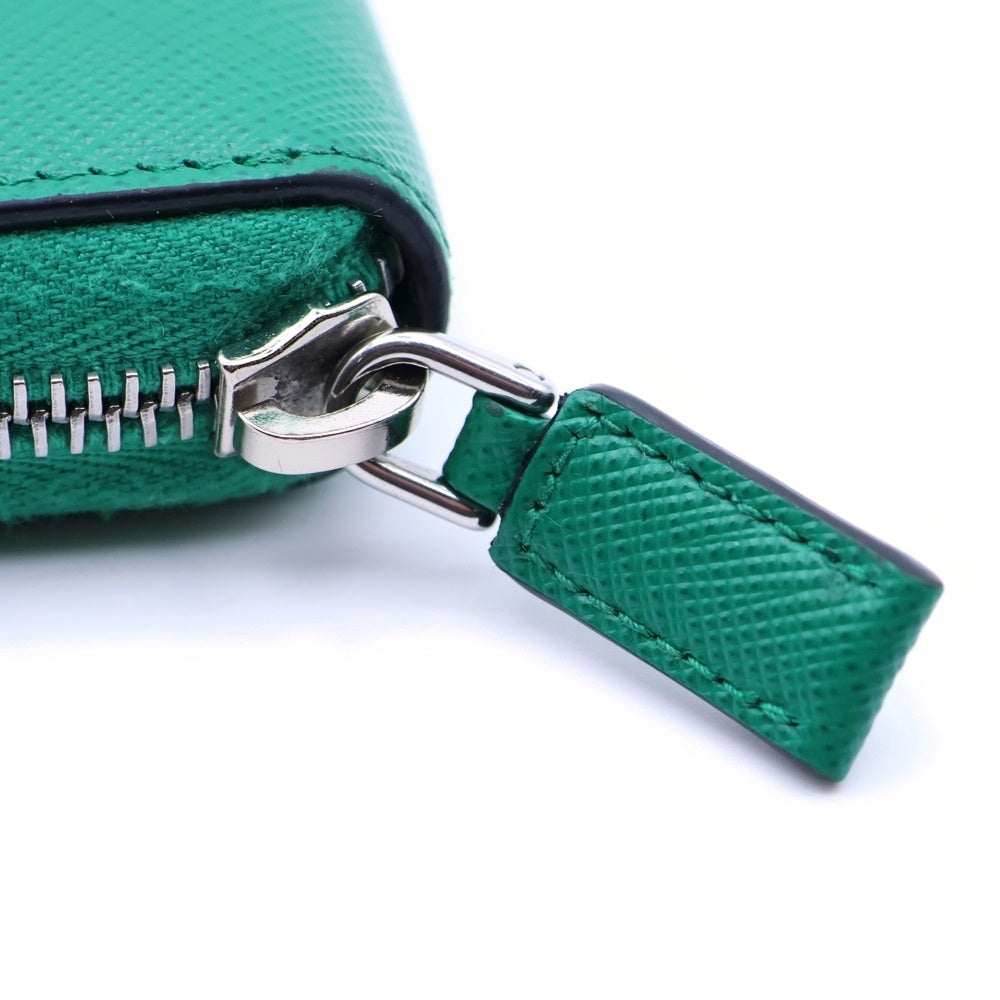 PRADA(プラダ) トライアングルロゴ コインケース 小銭れ グリーン サフィアーノ 2MM003 レディース