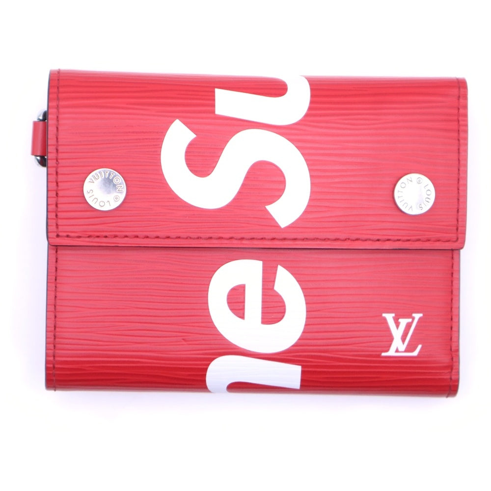 SUPREME(シュプリーム) エピ チェーンウォレット レザー レッド M67755