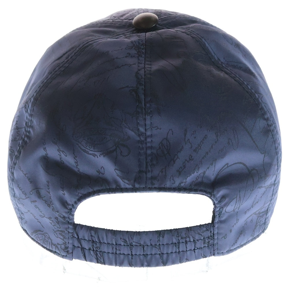 Berluti(ベルルッティ) スクリットパターン カリグラフィ ベースボールキャップ ネイビー レディース
