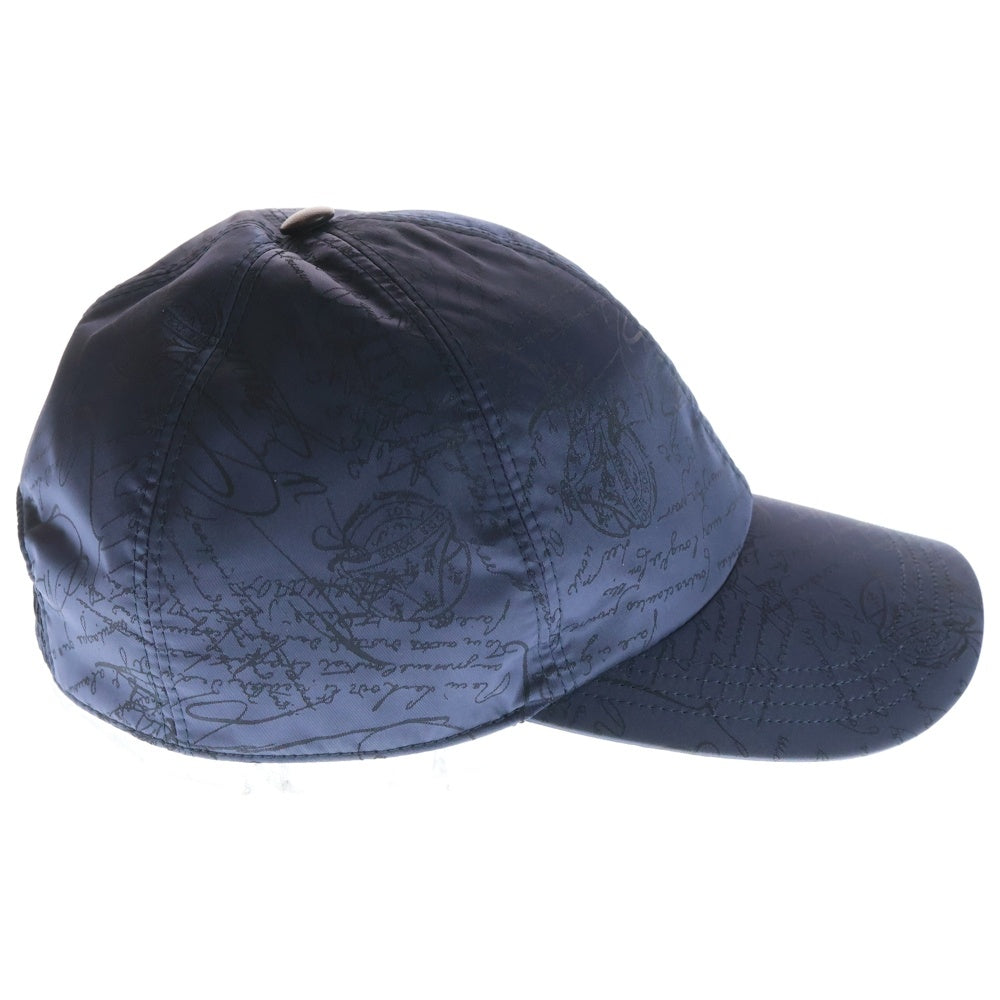Berluti(ベルルッティ) スクリットパターン カリグラフィ ベースボールキャップ ネイビー レディース