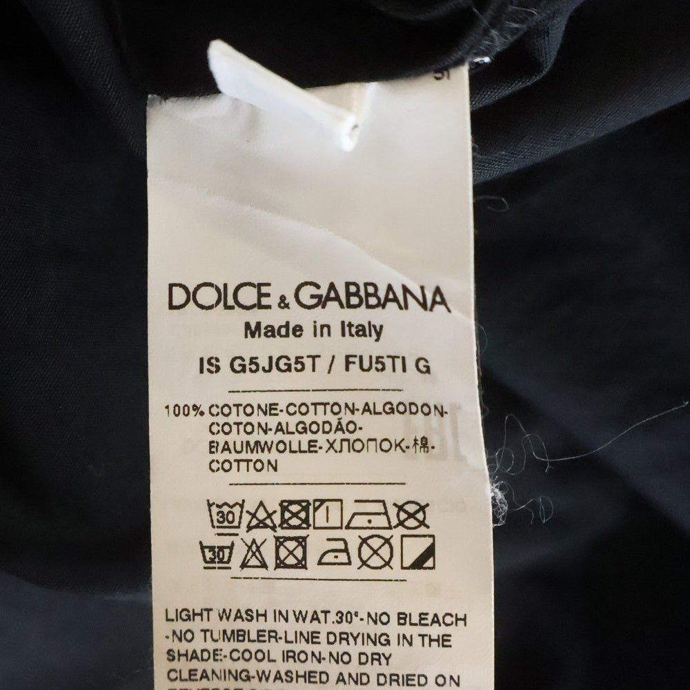 DOLCE & GABBANA(ドルチェアンドガッバーナ) グラフィックプリント 半袖シャツ ブラック/レッド G5JG5T