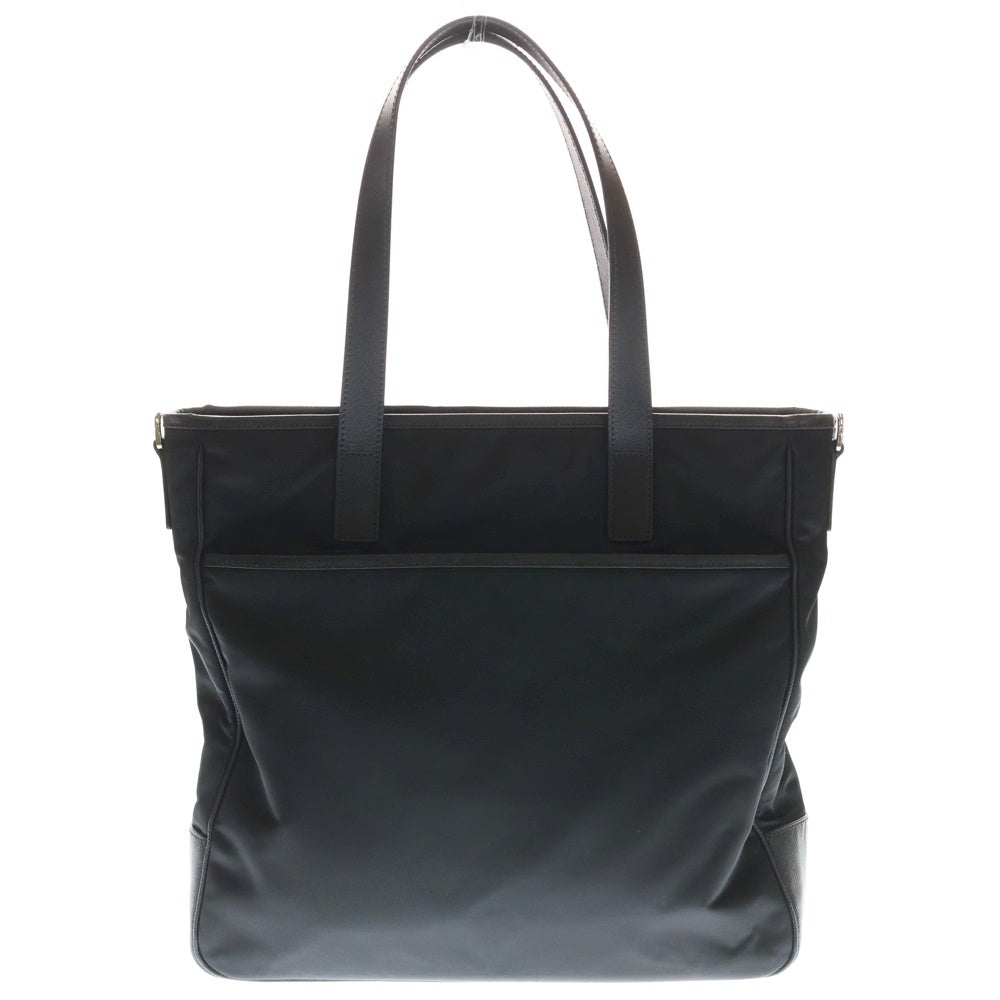 PRADA(プラダ) サフィアーノ テスート トライアングルロゴ ナイロン ハンドバッグ ショルダーバッグ 2WAY ブラック レディース