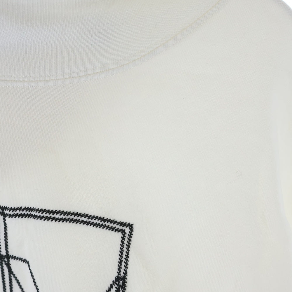 Armani Exchange(アルマーニ エクスチェンジ) ロゴ刺繍 プルオーバースウェットパーカー フーディ ホワイト レディース