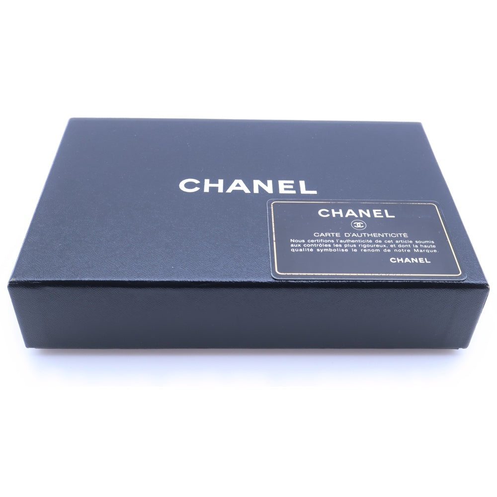CHANEL(シャネル) マトラッセ 二つ折り長財布 ロングウォレット カードケース ブラック キャビアスキン ゴールド金具 レディース