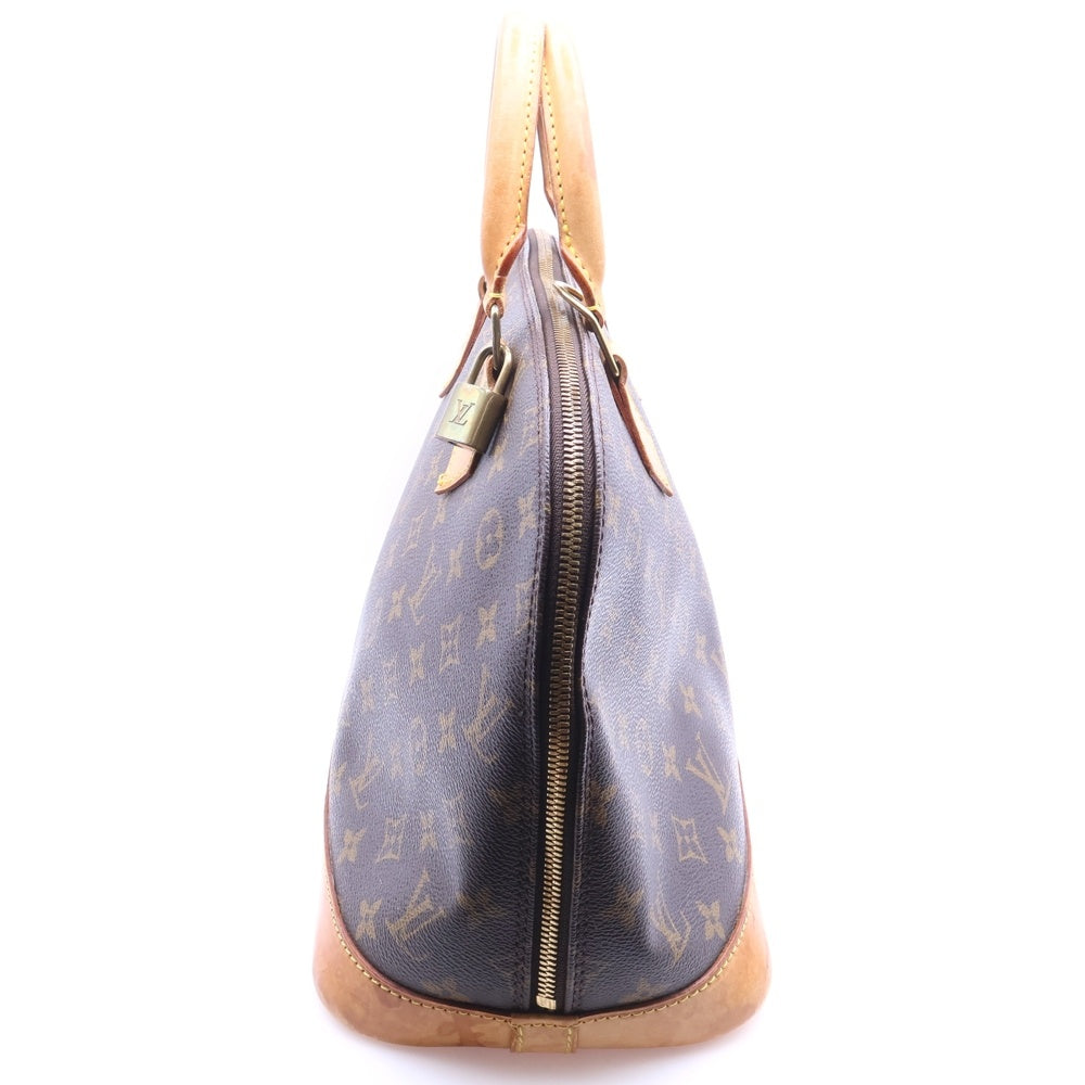 LOUIS VUITTON(ルイヴィトン) モノグラム アルマ ハンドバッグ ブラウン レザー×PVC ゴールド金具 M51130 レディース