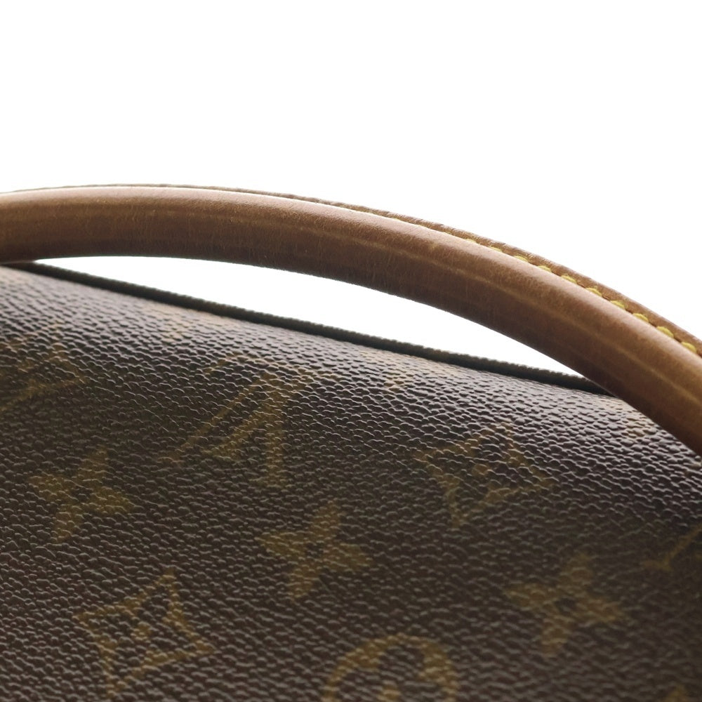 LOUIS VUITTON(ルイヴィトン) モノグラム ルーピング ハンドバッグ ワンショルダーバッグ ブラウン レザー×PVC M51146 ゴールド金具 レディース