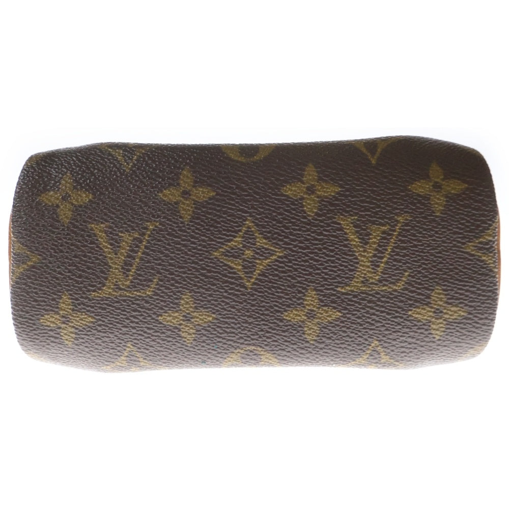 LOUIS VUITTON(ルイヴィトン) モノグラム ミニスピーディ ミニボストンバッグ ミニハンドバッグ ポーチ ケース 小物入れ ブラウン レザー×PVC M41534 ゴールド金具 レディース