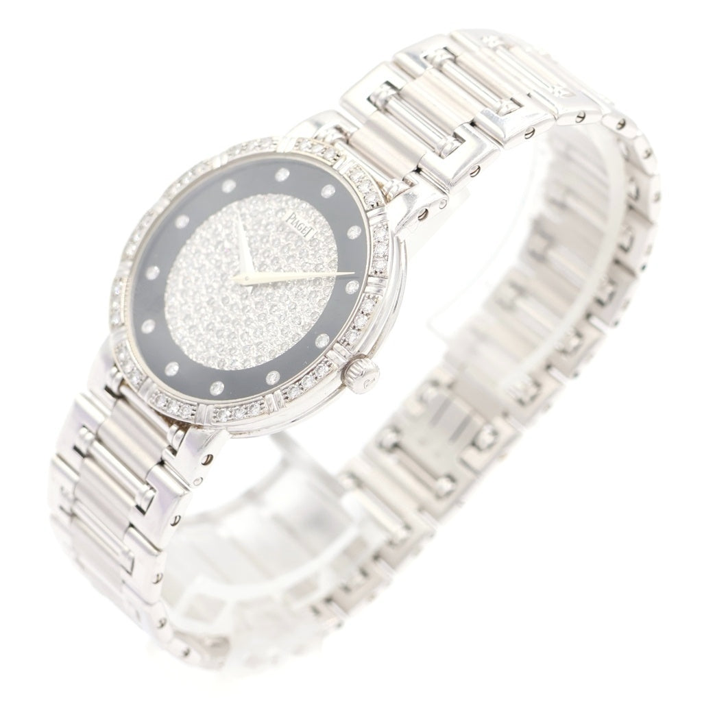 PIAGET(ピアジェ) ダンサー ダイヤ文字 クォーツウォッチ 腕時計 K18WG ホワイトゴールド 84024K81
