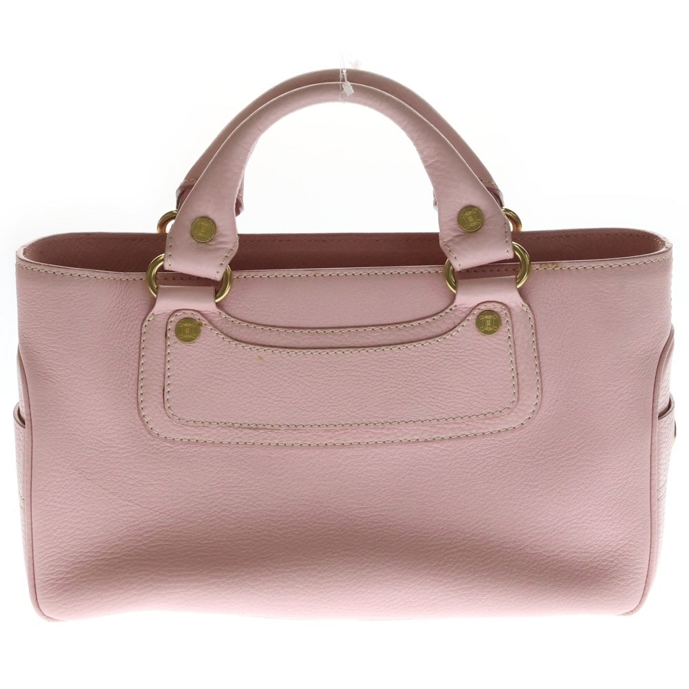 CELINE(セリーヌ) ブギーバッグ ハンドバッグ ピンク レザー ゴールド金具 レディース