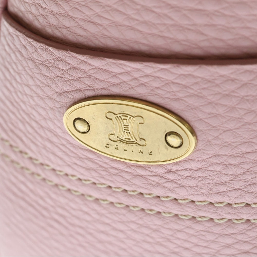 CELINE(セリーヌ) ブギーバッグ ハンドバッグ ピンク レザー ゴールド金具 レディース