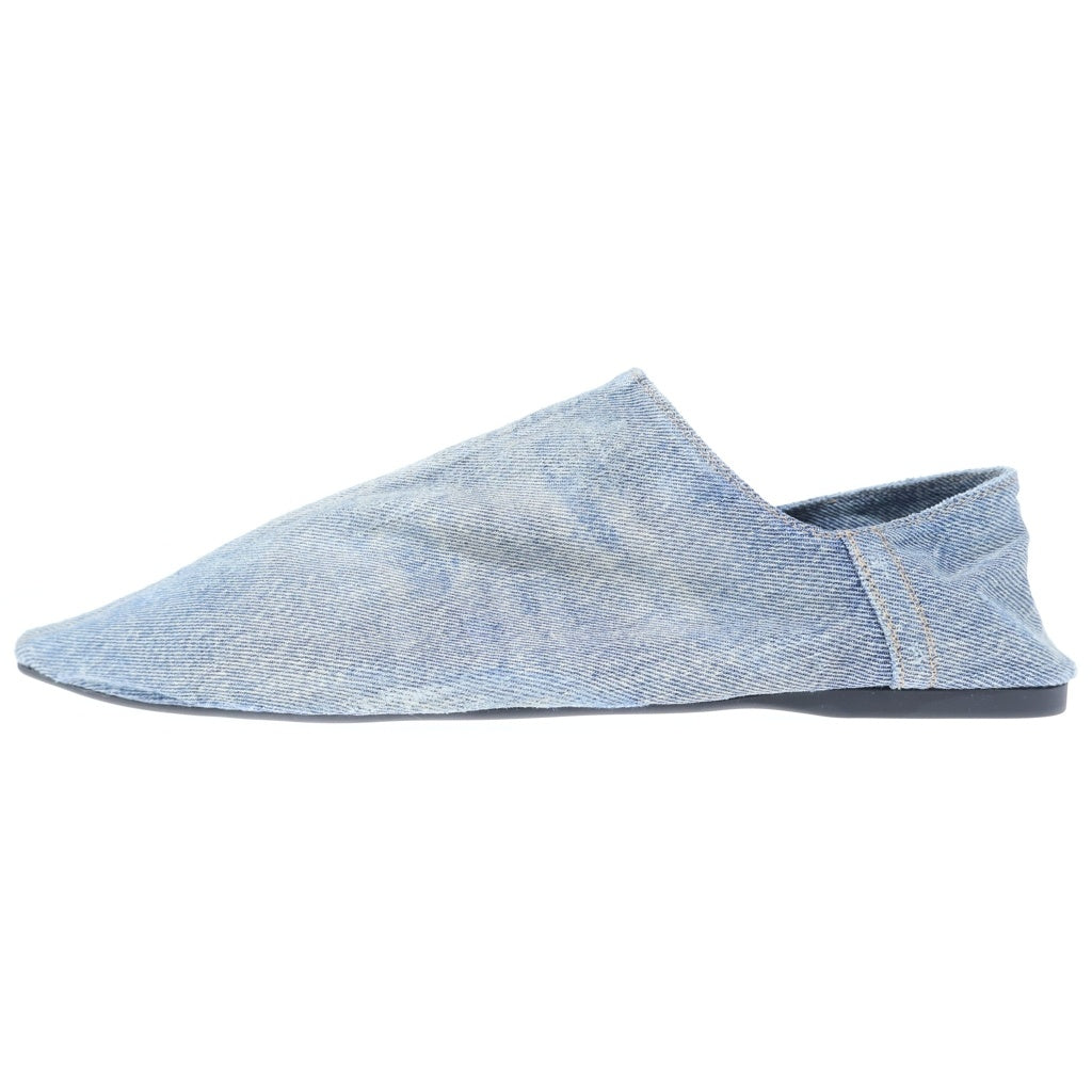 BALENCIAGA(バレンシアガ) Pointed Denim Mules フラットミュール インディゴブルー デニム #39 788347