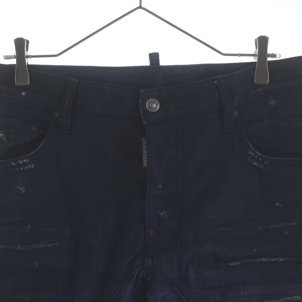 DSQUARED2(ディースクエアード) デニムパンツ ダメージジーンズ ネイビー S74LB0531