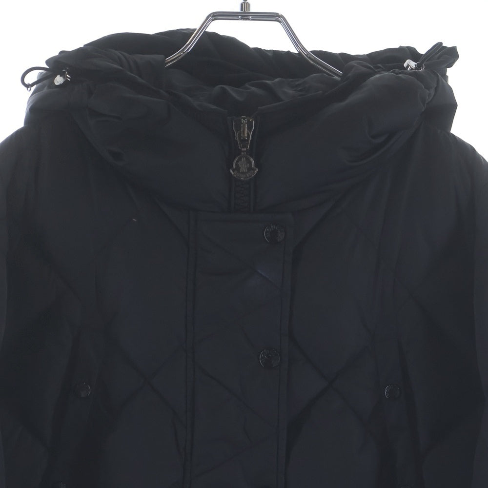 MONCLER(モンクレール) 16AW VAULOGETTE ワッペンロゴ ウール切り替え ダウン コート ブラック レディース B20934981185 54155