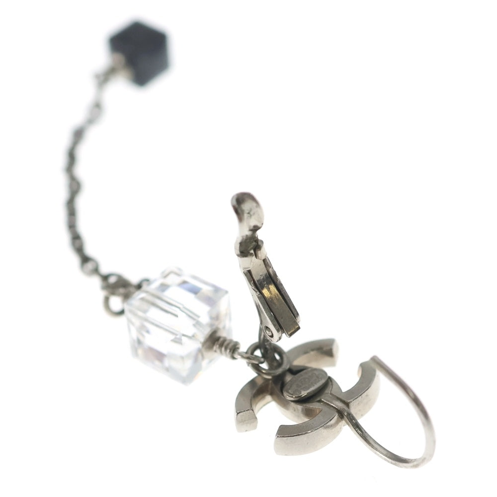 CHANEL(シャネル) ココマーク アクリルキューブ イヤリング シルバー レディース