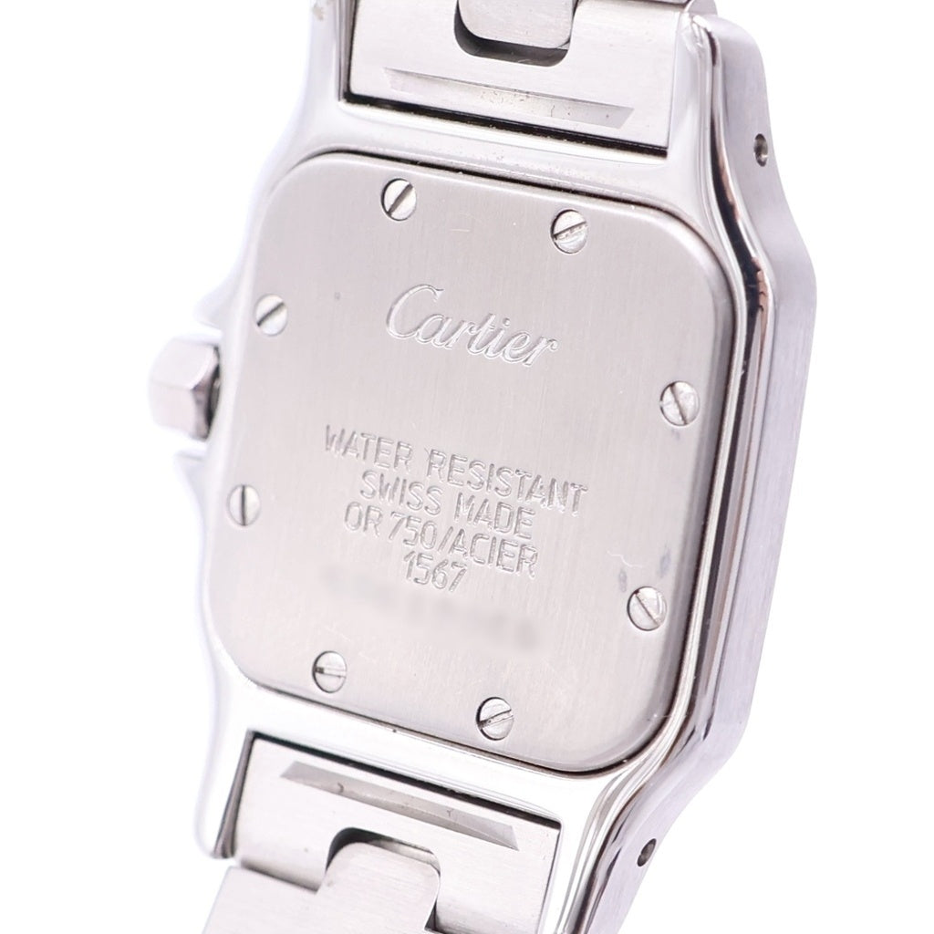 Cartier(カルティエ) サントスドゥカルティエ ガルベSM 白文字盤 SS×YG/QZ オープンギャラ 冊子 W20012C4 1567598199CD コマ4・箱