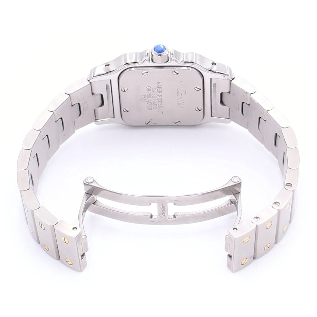 Cartier(カルティエ) サントスドゥカルティエ ガルベSM 白文字盤 SS×YG/QZ オープンギャラ 冊子 W20012C4 1567598199CD コマ4・箱
