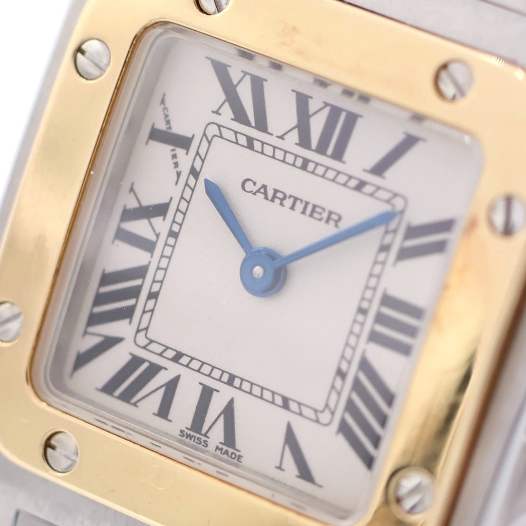 Cartier(カルティエ) サントスドゥカルティエ ガルベSM 白文字盤 SS×YG/QZ オープンギャラ 冊子 W20012C4 1567598199CD コマ4・箱