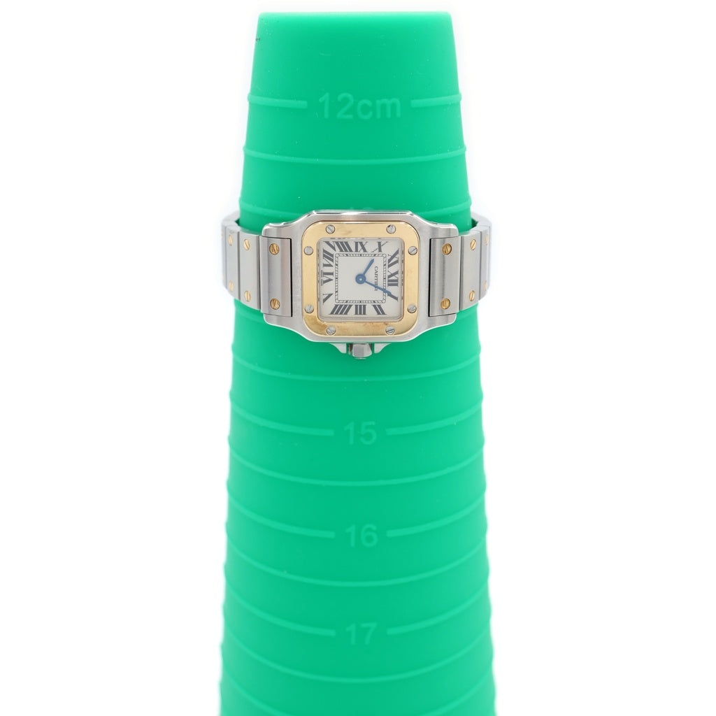 Cartier(カルティエ) サントスドゥカルティエ ガルベSM 白文字盤 SS×YG/QZ オープンギャラ 冊子 W20012C4 1567598199CD コマ4・箱