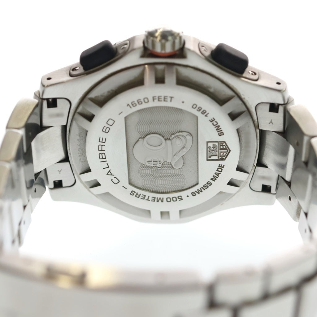 TAG HEUER(タグホイヤー) アクアグラフ インデックス文字盤 ブラック文字盤 ステンレス 自動巻き SS/AT CN211A 腕時計