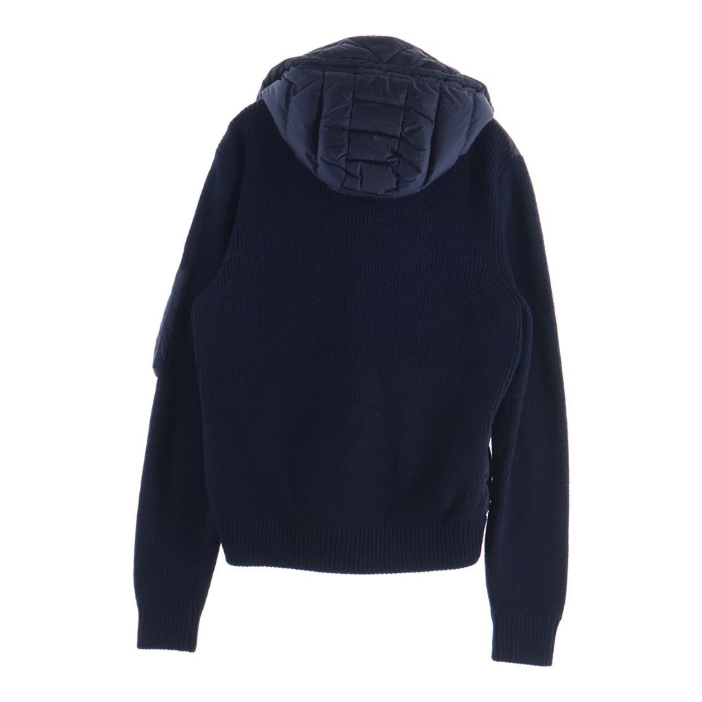 MONCLER(モンクレール) 切り替えしニット ダウンジャケット ブラック×ネイビー ナイロン M C20919402800 94789