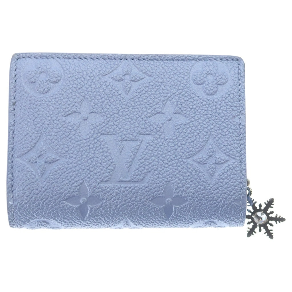 LOUIS VUITTON(ルイヴィトン) ポルトフォイユクレア コンパクトウォレット 三つ折り財布 コインケース ライトパープル レザー M80943 シルバー金具 レディース