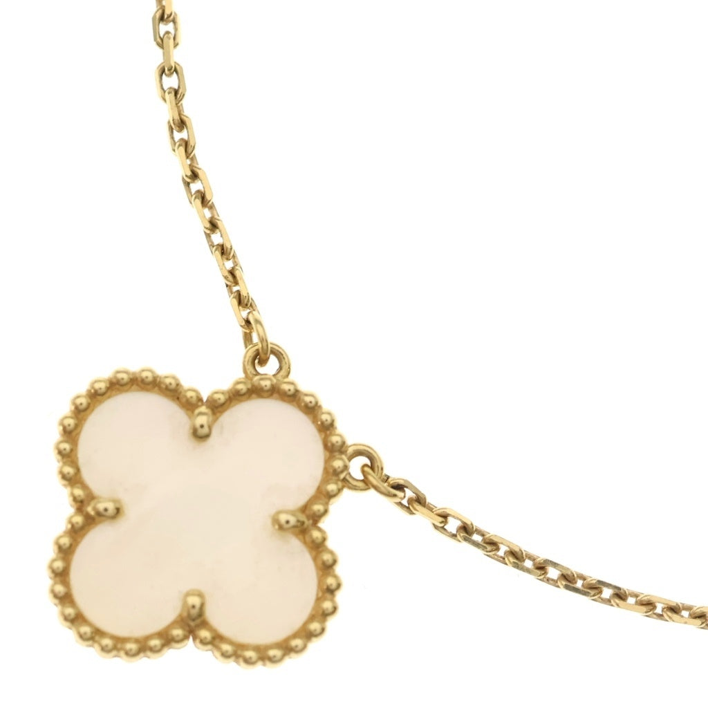 Van Cleef & Arpels(ヴァンクリーフアンドアーペル) ヴィンテージアルハンブラ マザーオブパール ネックレス イエローゴールド 18KYG VCARA45900 ジュエリー レディース