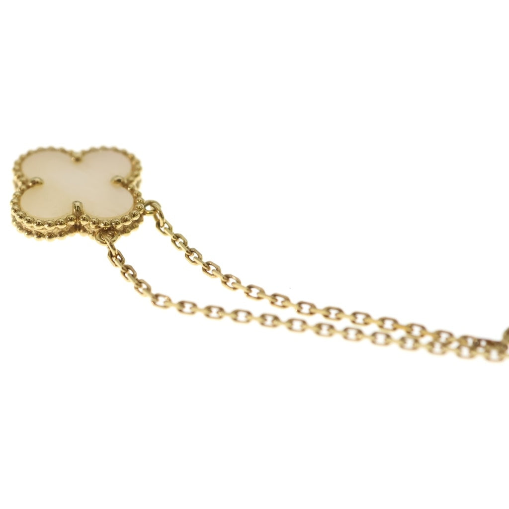 Van Cleef & Arpels(ヴァンクリーフアンドアーペル) ヴィンテージアルハンブラ マザーオブパール ネックレス イエローゴールド 18KYG VCARA45900 ジュエリー レディース