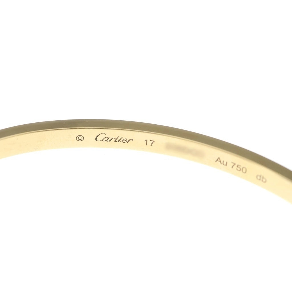 Cartier(カルティエ) ラブブレスSM ブレスレット イエローゴールド Au750YG 19.3g #17 ドライバー付 レディース