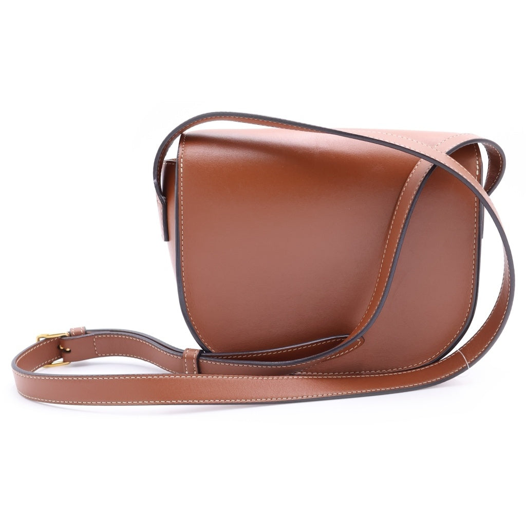 CELINE(セリーヌ) フォルコ キュイル トリオンフ ショルダーバッグ ミニバッグ ブラウン レザー レディース