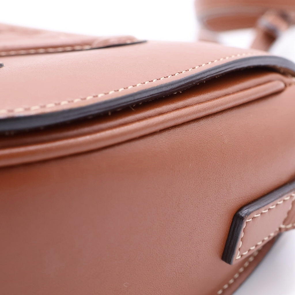 CELINE(セリーヌ) フォルコ キュイル トリオンフ ショルダーバッグ ミニバッグ ブラウン レザー レディース