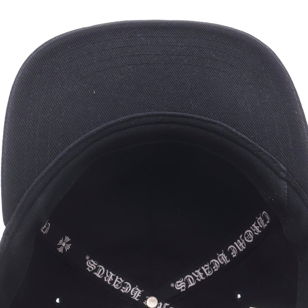 CHROME HEARTS(クロムハーツ) バーティカルロゴ デニム ベースボールキャップ 帽子 ブラック
